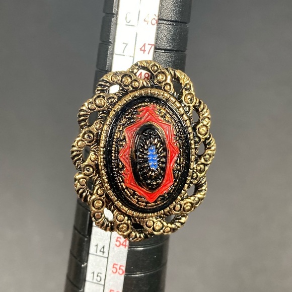 OLD VIENNA Sarah Cov Coventry Set Necklace & Detachable Brooch Ring Vintage - Picture 10 of 12